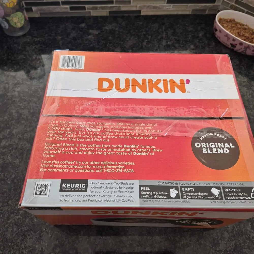 NEW Dunkin' Original Blend Coffee Medium Roast, Keurig K-Cup Pods 72 count